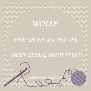 Wolle, eine Sache